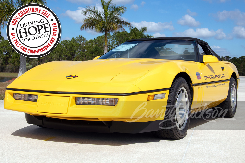 1986 CHEVROLET CORVETTE CONVERTIBLE INDY PACE CAR