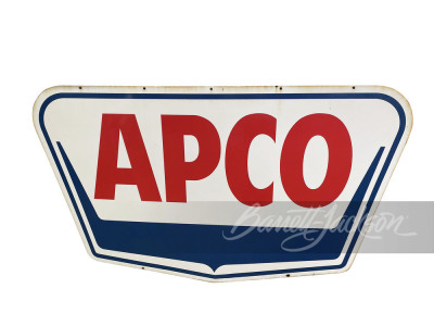 LATE 1950S APCO GASOLINE PORCELAIN SIGN