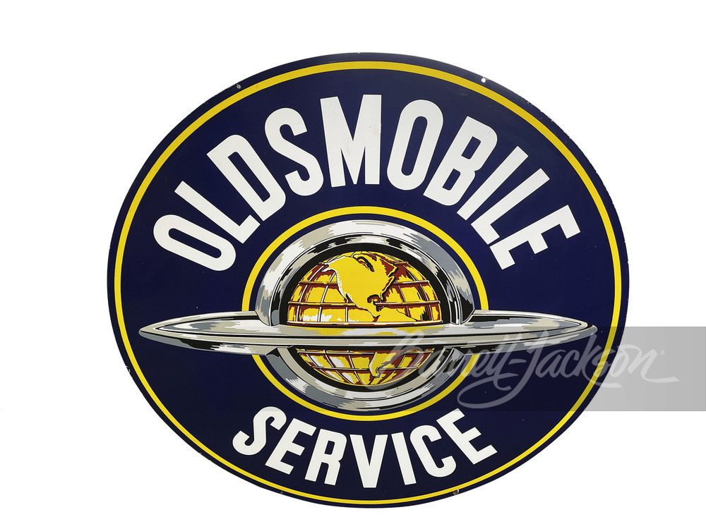 1950S OLDSMOBILE SERVICE PORCELAIN SIGN