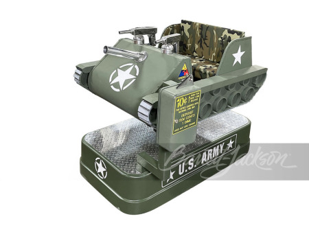 US ARMY SHERMAN TANK COIN-OPERATED KIDDIE RIDE