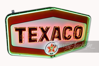 LATE-1950S EARLY-60S TEXACO OIL PORCELAIN NEON SIGN