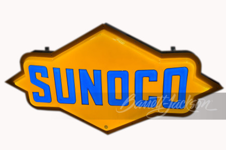 VINTAGE SUNOCO OIL LIGHT-UP SIGN