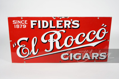 1920S EL ROCCO CIGARS PORCELAIN SIGN