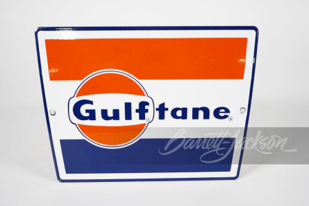 NOS LATE 1950S-EARLY-60S GULF OIL PORCELAIN SIGN