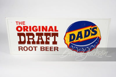 1960S DAD'S ROOT BEER "THE ORIGINAL DRAFT" TIN SIGN