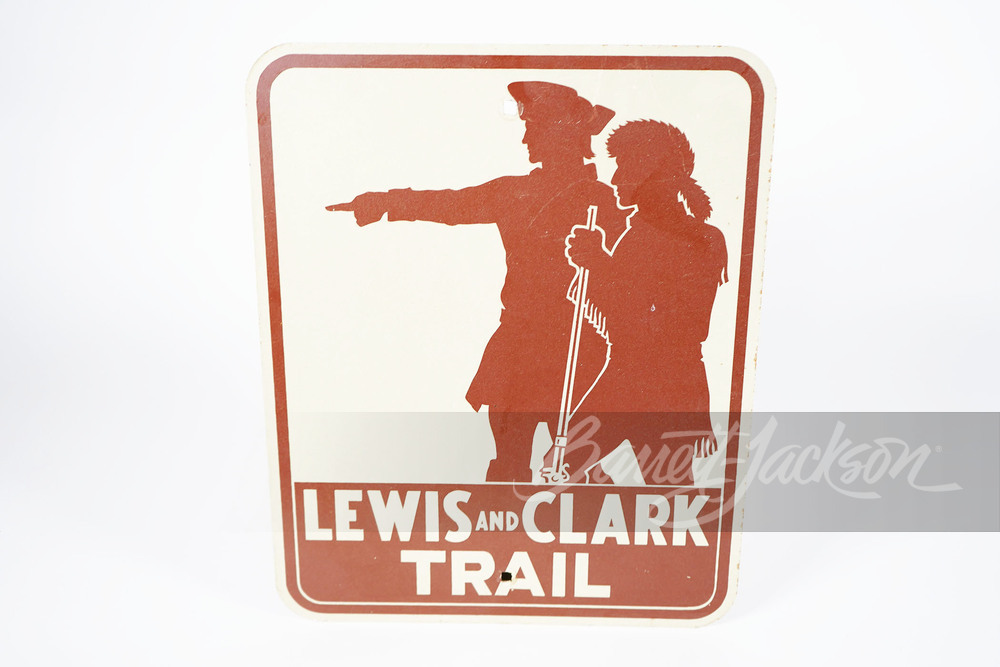 LEWIS AND CLARK TRAIL METAL SIGN