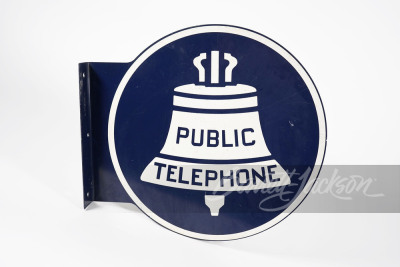 1950S-EARLY-60S PUBLIC TELEPHONE TIN SIGN
