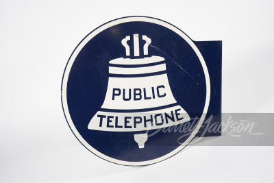 1950S-EARLY-60S PUBLIC TELEPHONE TIN SIGN - 2