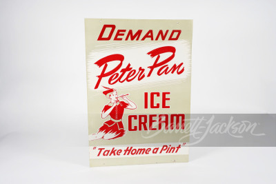 1950S PETER PAN ICE CREAM TIN SIGN