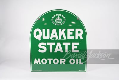 NOS QUAKER STATE MOTOR OIL TIN SIGN - 2