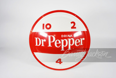 LATE 1950S-EARLY-60S DRINK DR PEPPER TIN SIGN