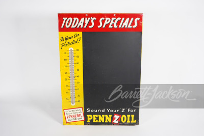 1950S PENNZOIL TODAY'S SPECIALS MENU BOARD