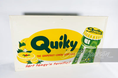 QUIKY GRAPEFRUIT AND LEMON SODA TIN SIGN