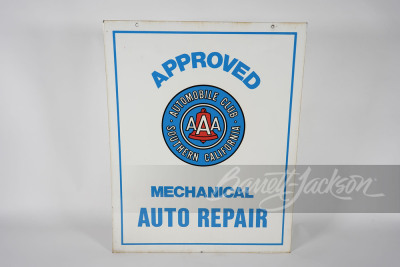 SOUTHERN CALIFORNIA AAA APPROVED AUTO REPAIR PORCELAIN SIGN - 2