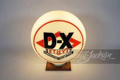 1930S-40S MID-CONTINENTAL D-X GASOLINE ETHYL GAS PUMP GLOBE - 2