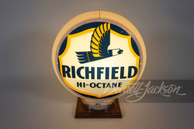 1940S RICHFIELD HI-OCTANE GASOLINE GLASS LENS GAS PUMP GLOBE