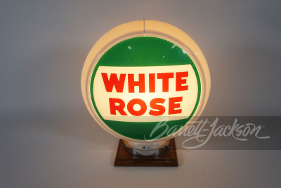 1950S WHITE ROSE GASOLINE GAS PUMP GLOBE - 2