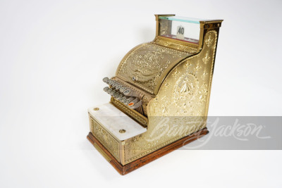 TURN-OF-THE-CENTURY NATIONAL BRASS CASH REGISTER MODEL #313