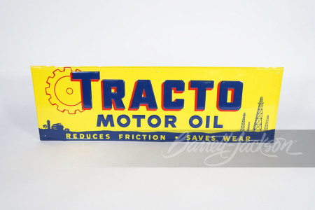 CIRCA 1940S-50S TRACTO MOTOR OIL TIN SIGN