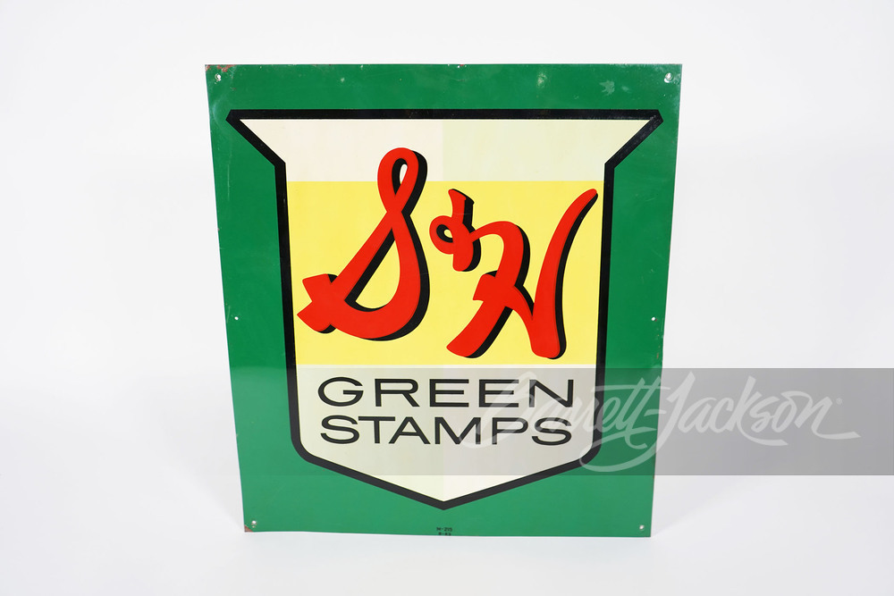 1963 S&H GREEN STAMPS TIN SIGN