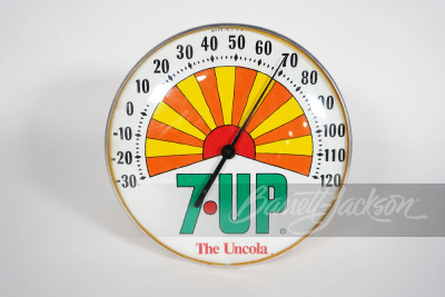 1971 7-UP GLASS-FACED DIAL THERMOMETER