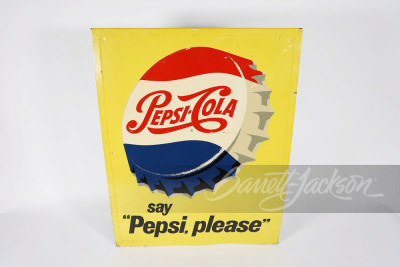 1964 PEPSI-COLA TIN SIGN