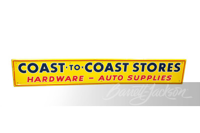 1959 COAST TO COAST STORES TIN SIGN