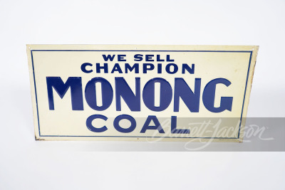 1930S WE SELL MONONG COAL TIN SIGN