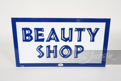 LATE-1950S EARLY-60S BEAUTY SHOP PORCELAIN SIGN - 2