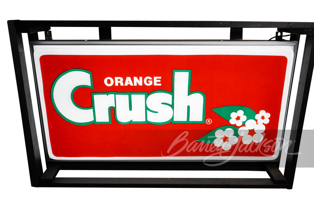 EARLY-1970S ORANGE CRUSH SODA LIGHT-UP SIGN