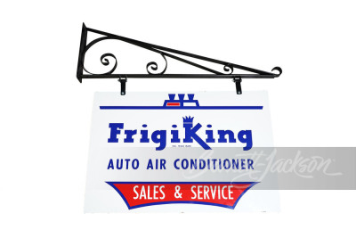 1958 FRIGI-KING AUTO AIR CONDITIONER SALES - SERVICE PORCELAIN SIGN - 2