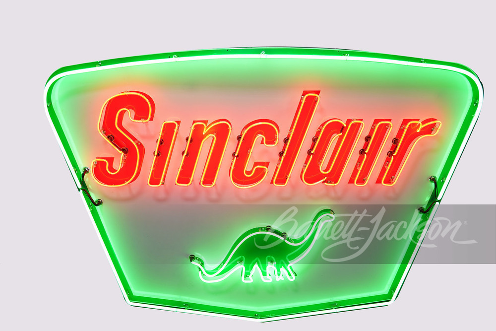 LATE-1950S SINCLAIR OIL NEON PORCELAIN SIGN