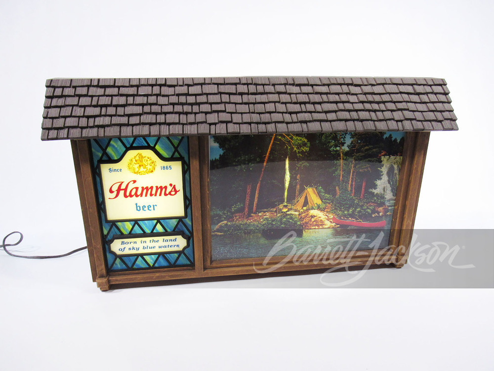 1950S-EARLY-60S HAMM'S BEER SCENE-O-RAMA SIGN