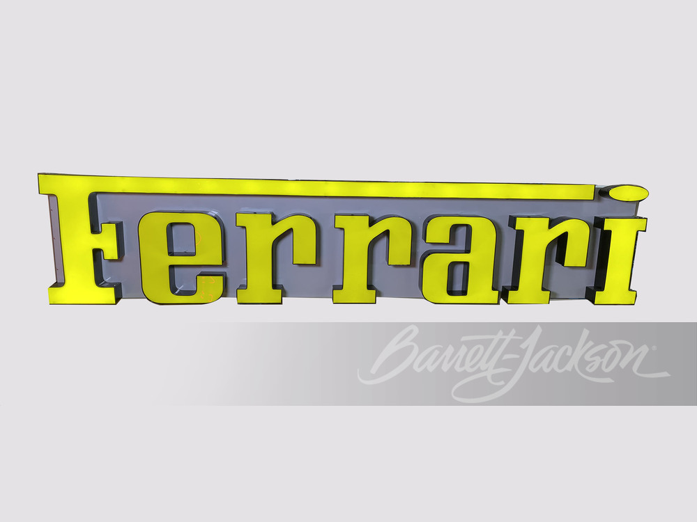 FERRARI AUTOMOBILES LIGHT-UP SIGN