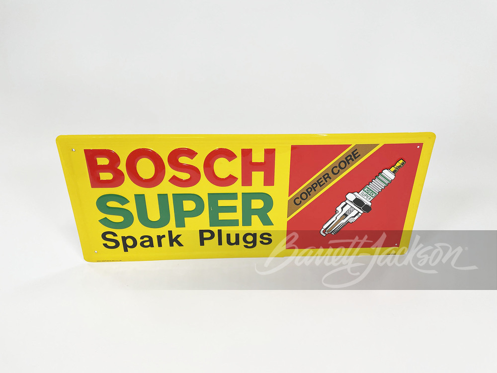 VINTAGE NOS BOSCH SUPER SPARK PLUGS TIN SIGN