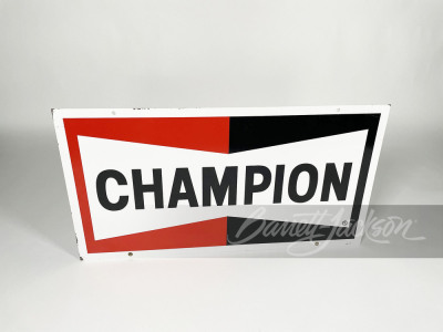 CIRCA 1970s CHAMPION SPARK PLUGS TIN SIGN