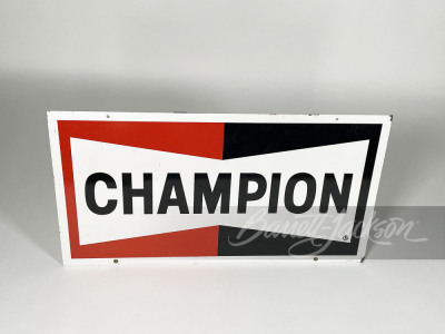 CIRCA 1970s CHAMPION SPARK PLUGS TIN SIGN - 2