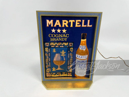 1950S MARTELL COGNAC BRANDY THREE-DIMENSIONAL LIGHT-UP SIGN