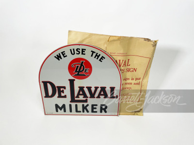 1940S DE LAVAL MILKER TIN SIGN