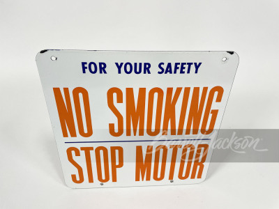 1950S UNION 76 OIL NO SMOKING PORCELAIN SIGN - 2