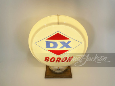 CIRCA LATE 1950S-EARLY '60S DX BORON GASOLINE GAS PUMP GLOBE