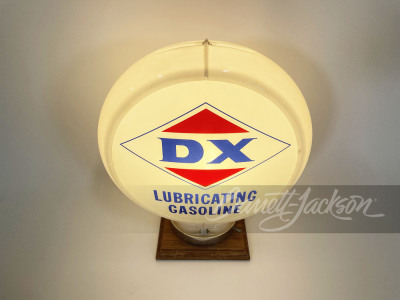 LATE 1950S-EARLY '60S DX LUBRICATING GASOLINE GAS PUMP GLOBE