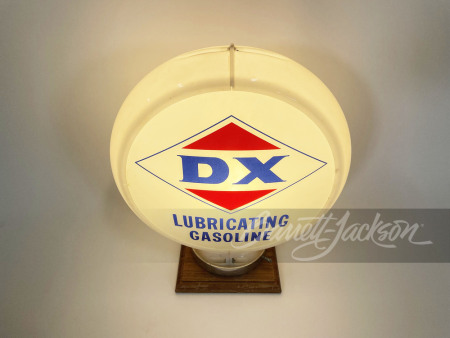 LATE 1950S-EARLY '60S DX LUBRICATING GASOLINE GAS PUMP GLOBE