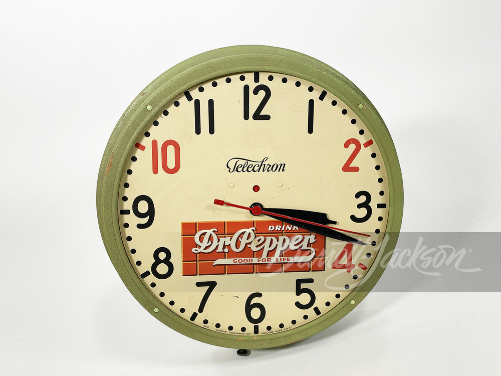 1930S DR. PEPPER WALL CLOCK BY TELECHRON