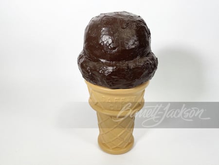 1960S SAFE-T CUP THREE-DIMENSIONAL CHOCOLATE ICE CREAM CONE