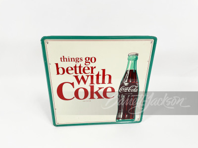 LATE 1950S COCA-COLA TIN SIGN