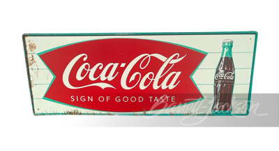 LATE 1950S - EARLY '60S COCA-COLA TIN SIGN