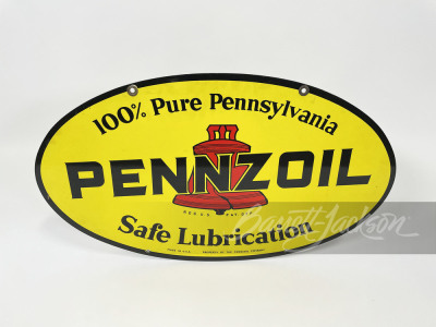 VINTAGE PENNZOIL MOTOR OIL TIN SIGN