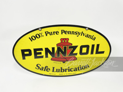 VINTAGE PENNZOIL MOTOR OIL TIN SIGN - 2