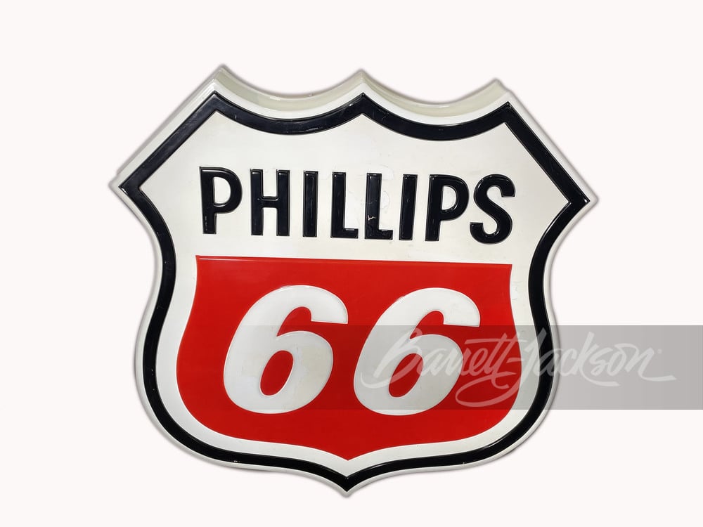 LARGE VINTAGE PHILLIPS 66 LIGHT-UP SIGN